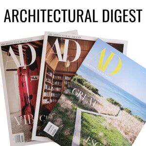 Architectural Digest AD Magazine Bundle Lot 3 Magazines ISSUES Interior Design